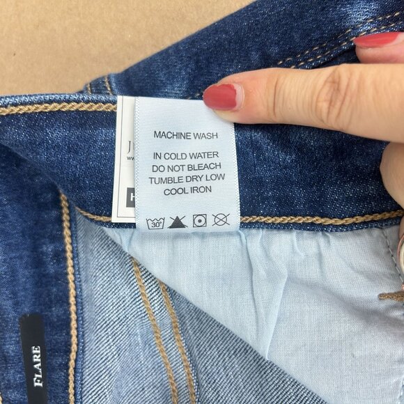 Judy Blue Los Angeles Flare High Waist Jeans Womens 11/30 Blue Five Pocket - Picture 9 of 10